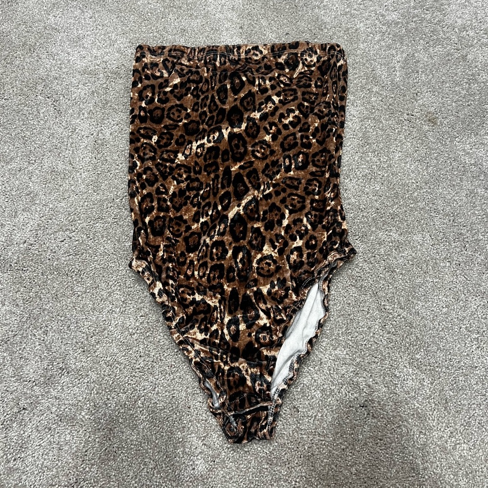 Small Velvet Cheetah Body Suit
